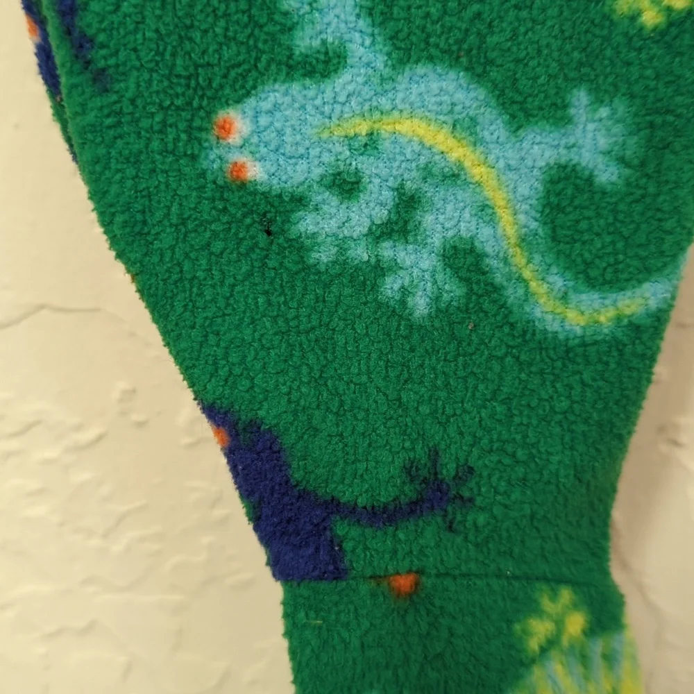 🌻 Kidgets Green Gecko Print Footed Zipper Front Pajamas Size 18 months